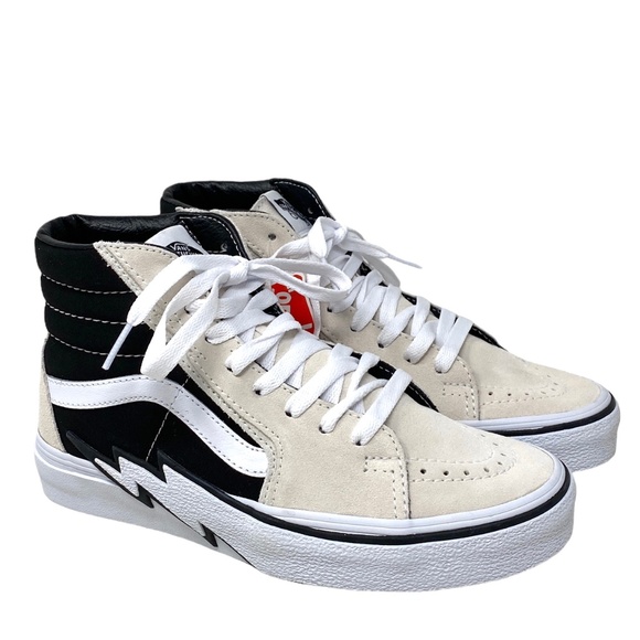 VANS Sk8-Hi Bolt Shoes Beige Black Men Size Suede Sneakers Skate VN0A5JIVZHJ - Picture 2 of 9